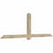 Ekena Millwork Eugene Rough Sawn Timber Gable Bracket, Douglas Fir, 96"W x 32"H x 4"D x 4"F, 8/12 Pitch GBW096X32X0404EUG00RDF - alternate 2